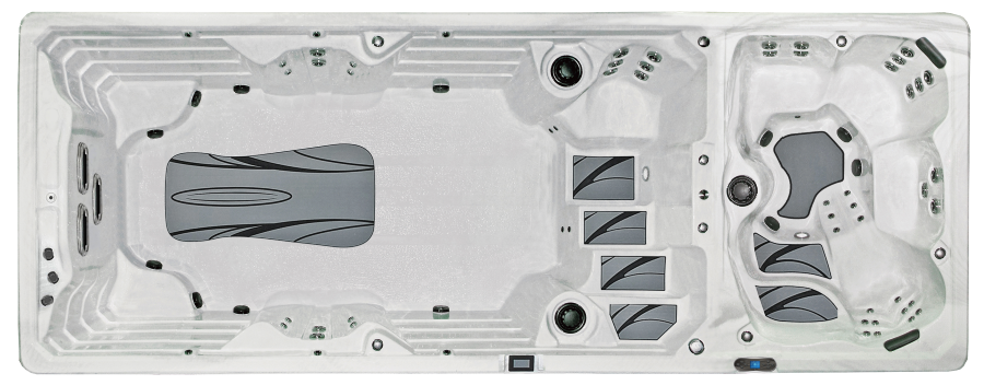 summit series sx219s dual zone swim spa shell
