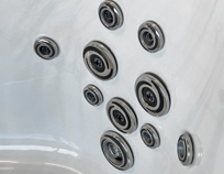 hydrotherapy jets in splash hybrid spa model