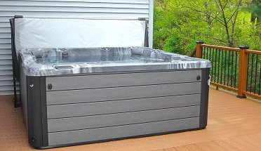open hot tub cover