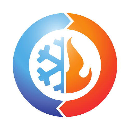 hot fire and cold snowflake graphic icon