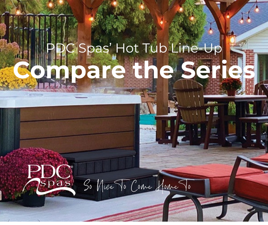 PDC Spas' hot tub series line-up