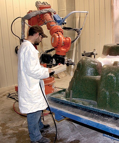 Hot Tub Construction with robot