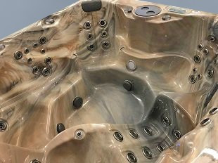 pdc spas hot tub in tuscan color