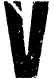 V letter graphic
