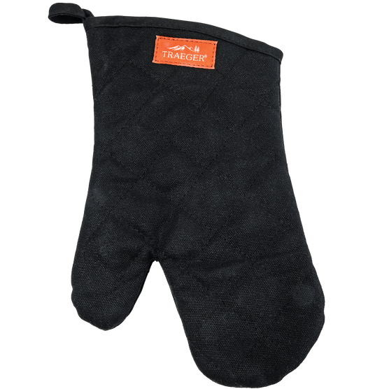 TRAEGER BBQ MITTBLACK CANVAS & LEATHER