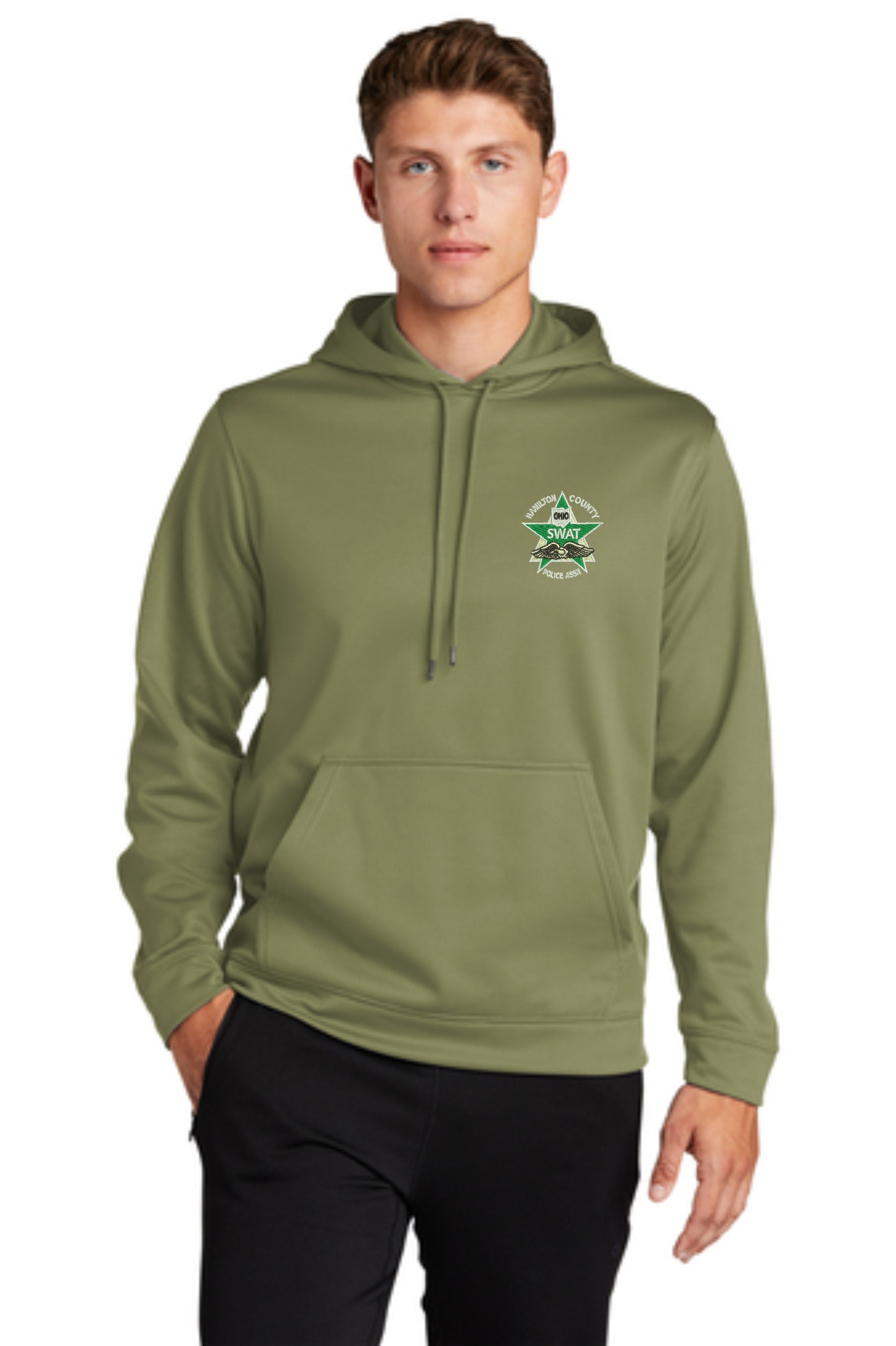 Sport-Tek® Sport-Wick® Fleece Hooded Pullover -F244