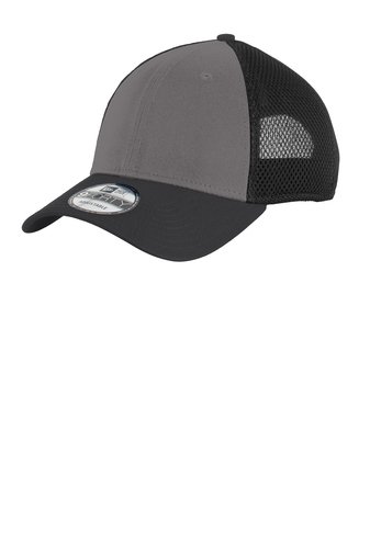 Snapback Contrast Front Mesh Cap - NE204 - Charcoal/Black