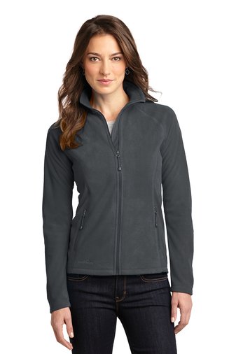 Eddie Bauer® Ladies Full-Zip Microfleece Jacket - EB225 Gray