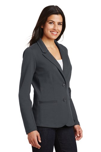 Ladies Knit Blazer - LM2000 - Battleship Grey