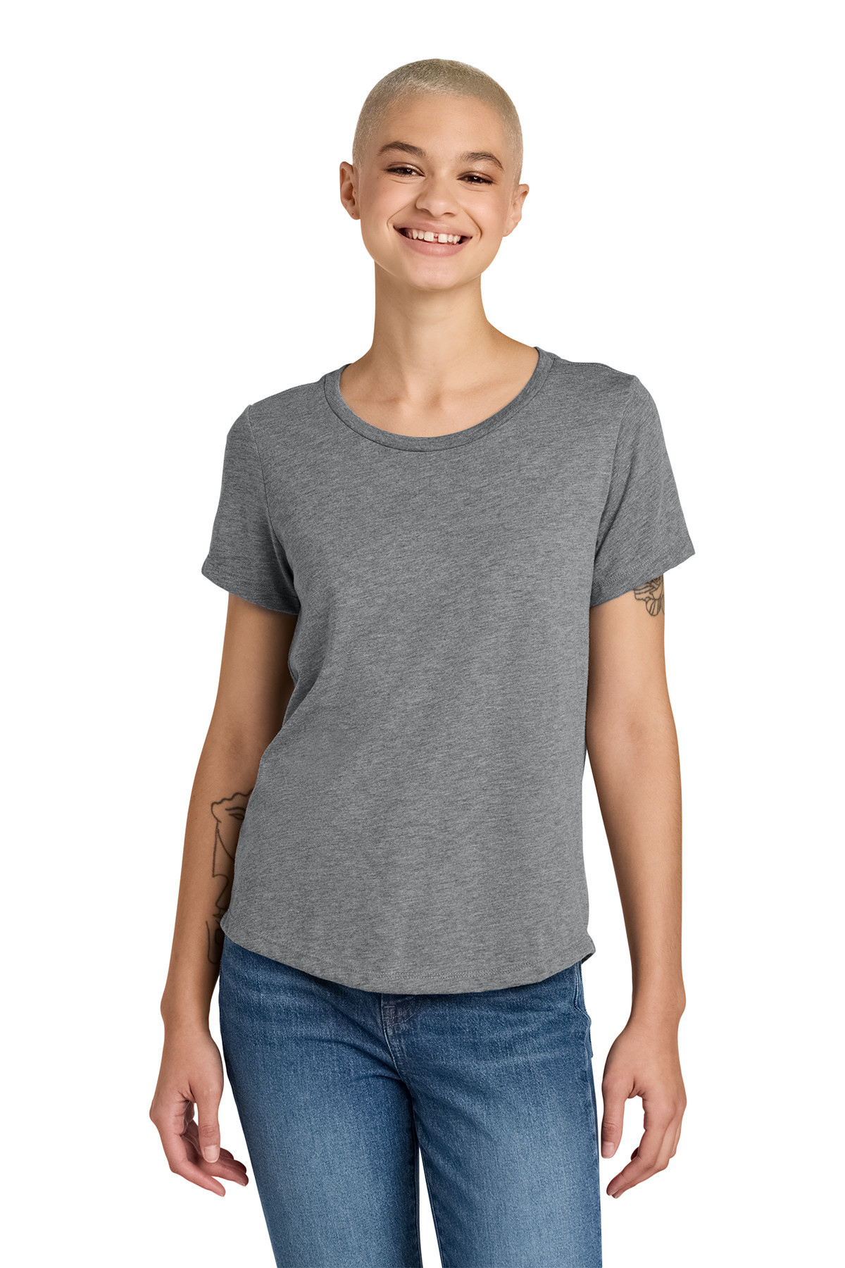 AL2015 Allmade® Women’s Relaxed Tri-Blend Scoop Neck Tee - FNB