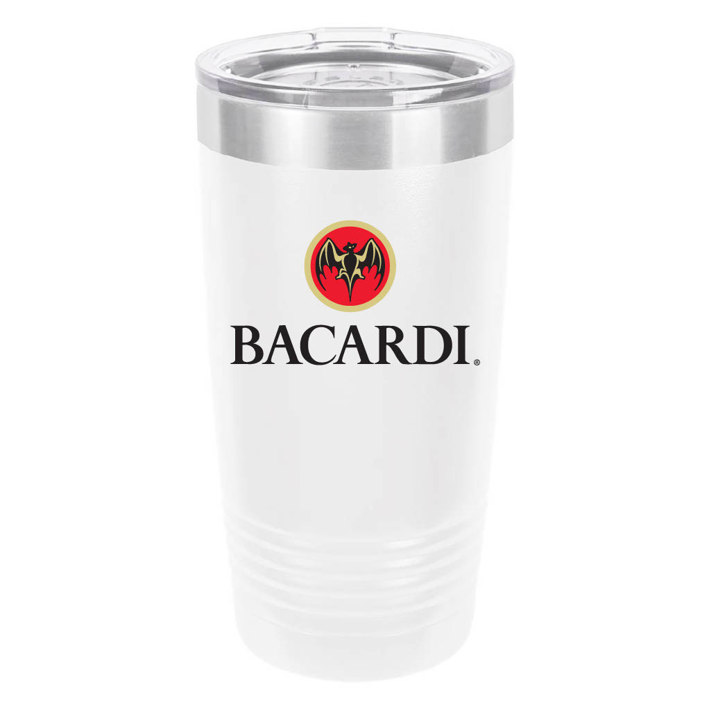 Polar Camel Bacardi 20oz Tumbler - Ringneck Stainless Steel Tumbler Insulated Cup - Vacuum Insulated Tumbler with Clear Lid - Great Travel Tumbler - Premium Quality Stainless Steel Tumblers