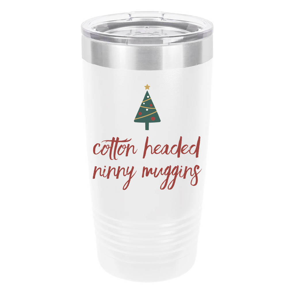 Polar Camel Cotton Headed Ninny Muggins 20oz Tumbler - Ringneck Stainless Steel Tumbler Insulated Cup - Vacuum Insulated Tumbler with Clear Lid - Great Travel Tumbler - Premium Quality Stainless Steel Tumblers