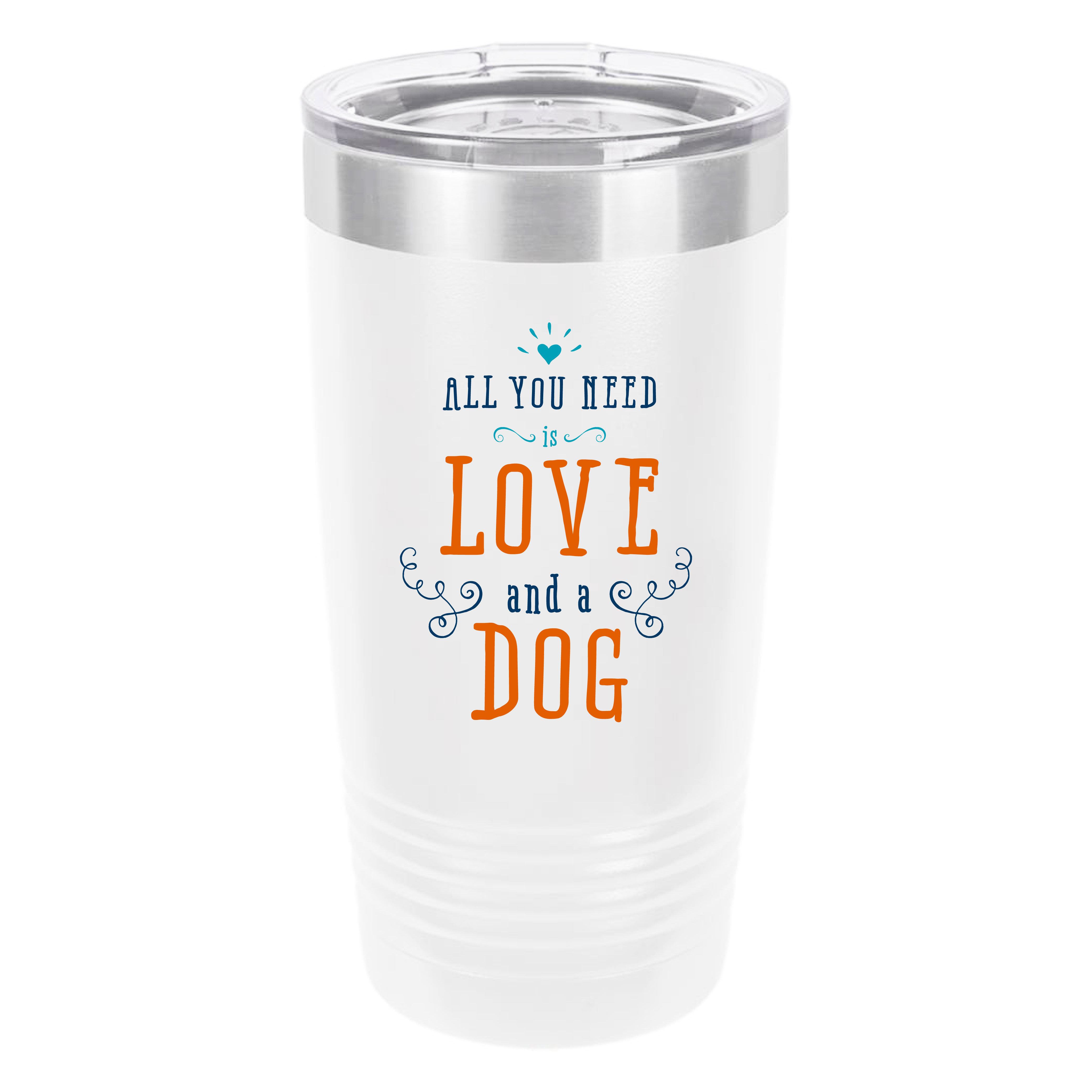 Polar Camel All You Need 20oz Tumbler - Ringneck Stainless Steel Tumbler Insulated Cup - Vacuum Insulated Tumbler with Clear Lid - Great Travel Tumbler - Premium Quality Stainless Steel Tumblers