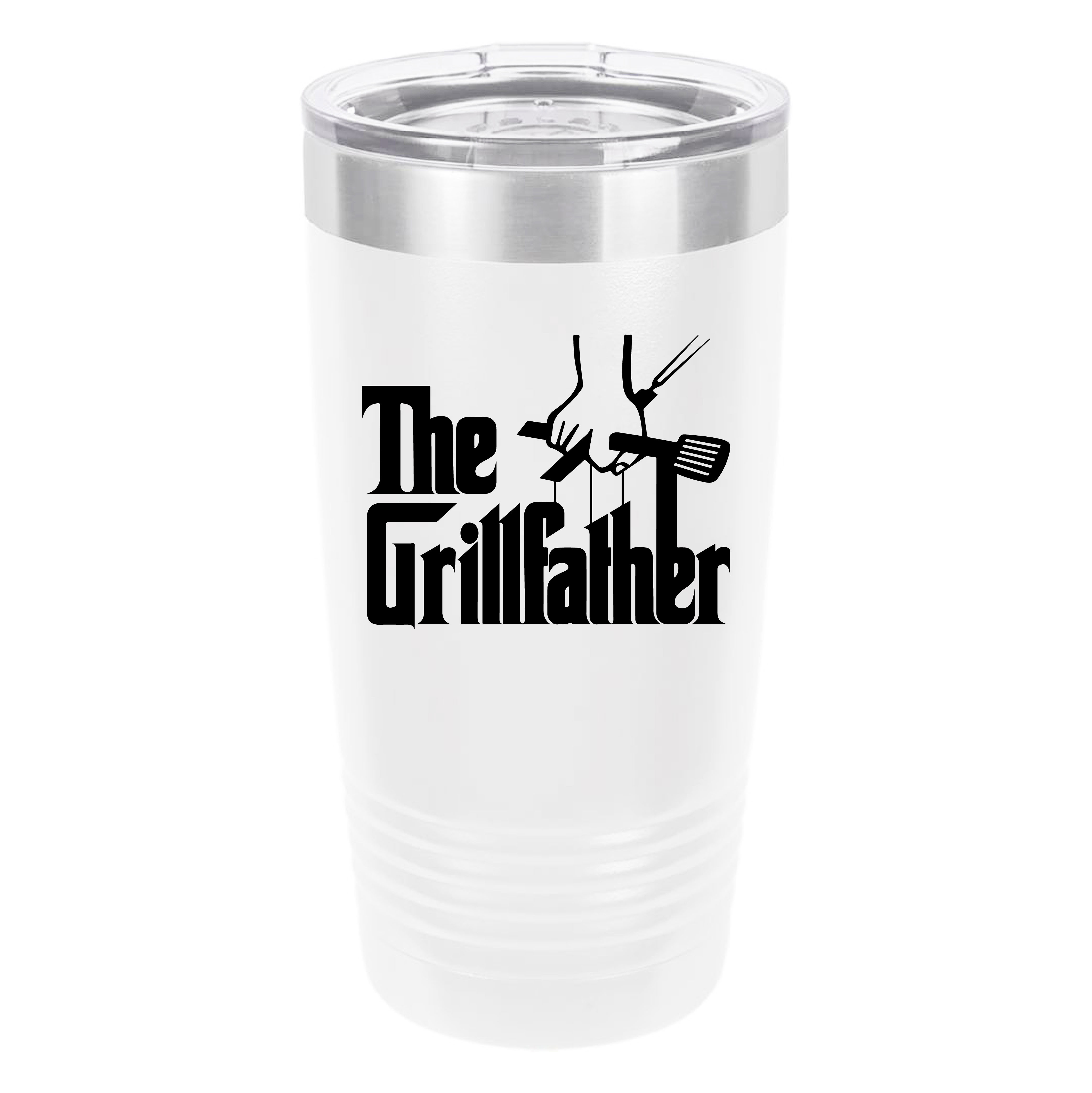 Polar Camel The Girlfather 20oz Tumbler - Ringneck Stainless Steel Tumbler Insulated Cup - Vacuum Insulated Tumbler with Clear Lid - Great Travel Tumbler Premium Quality Stainless Steel Tumbler