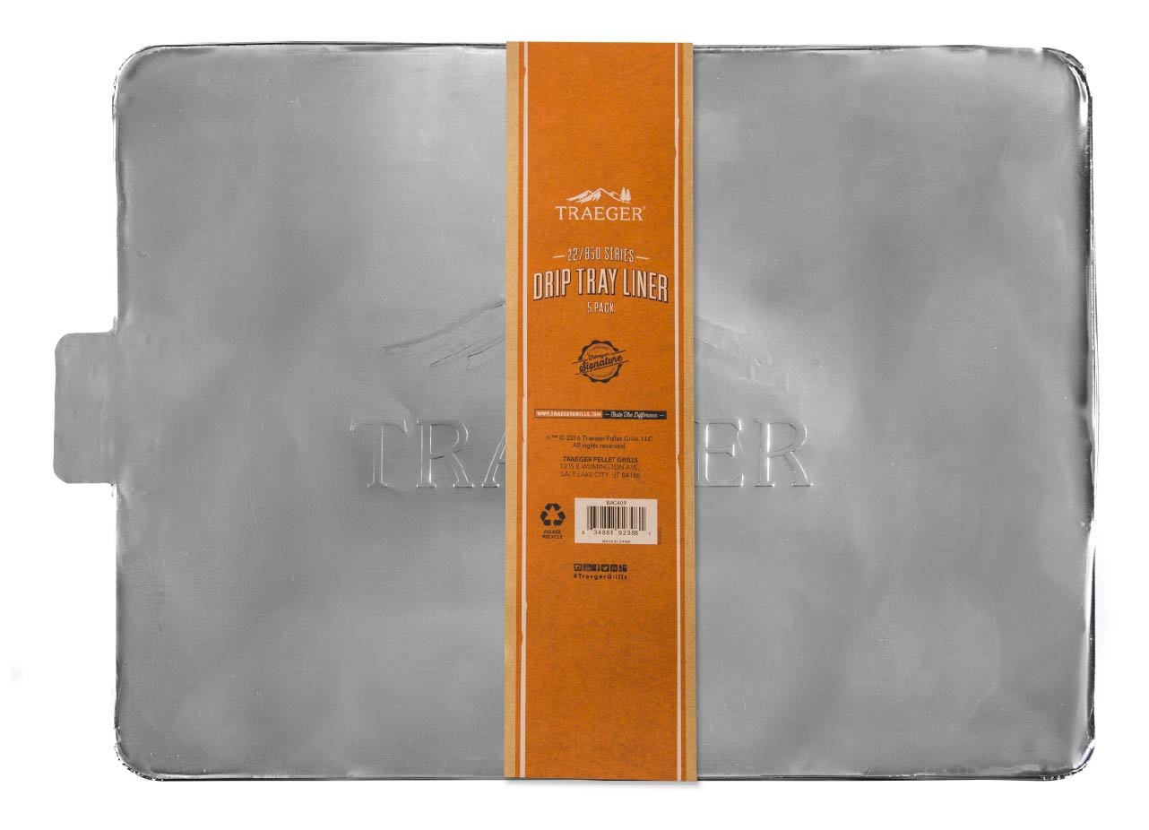 TRAEGER DRIP TRAY LINERS - 5 PACK - PRO 34 GRILL