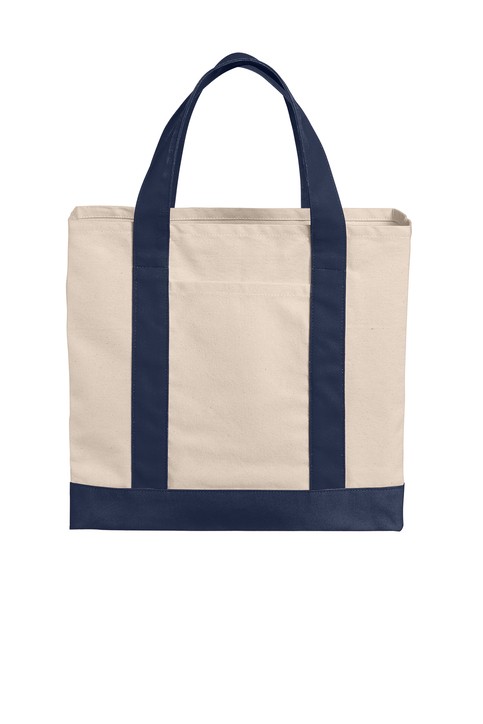 Port Authority® Cotton Canvas Two-Tone Tote - TP