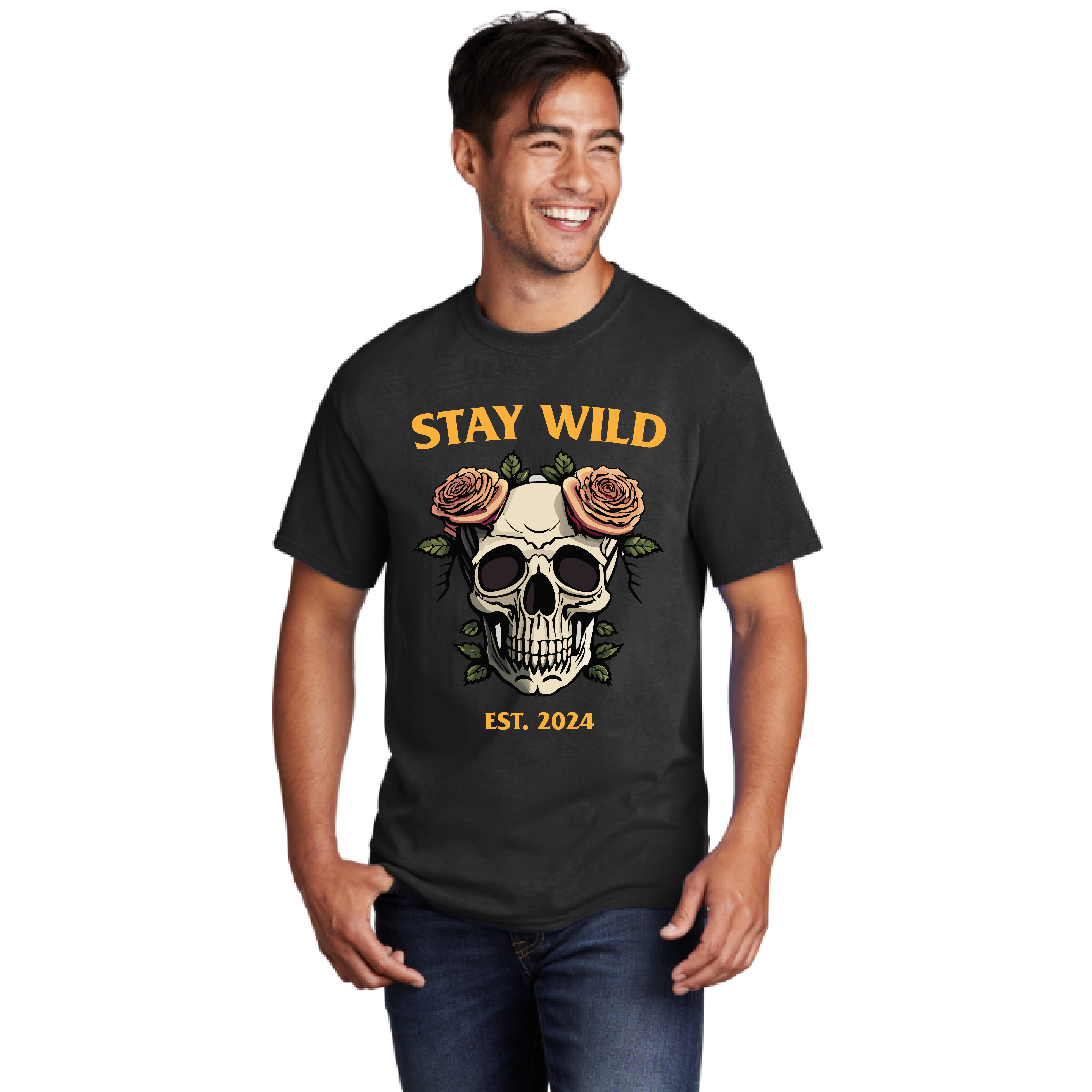 Stay Wild Skull Tee PC54