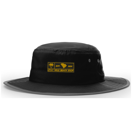 Stay Wild Beach Shop Embroidered Wide Brim 810