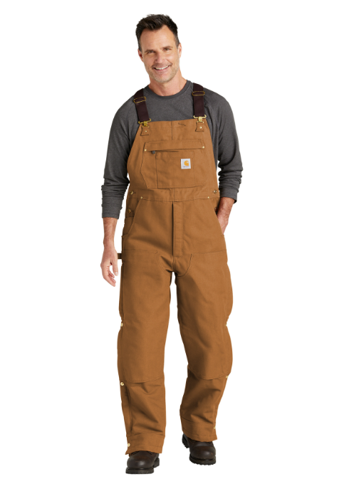 Carhartt® Firm Duck Insulated Bib Overalls - Greenacres