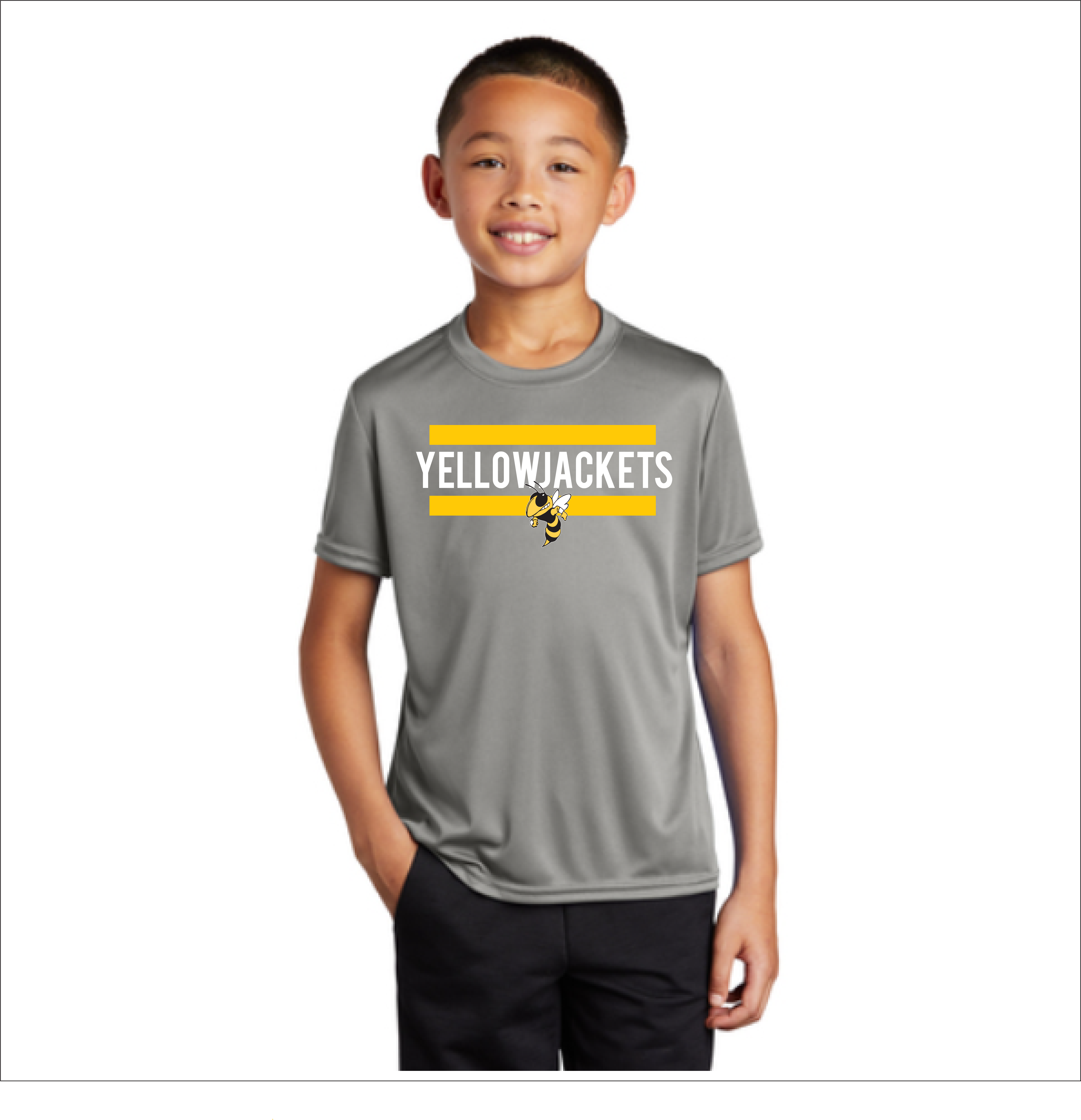 Port & Company® Youth Core Cotton Tee with Mascot