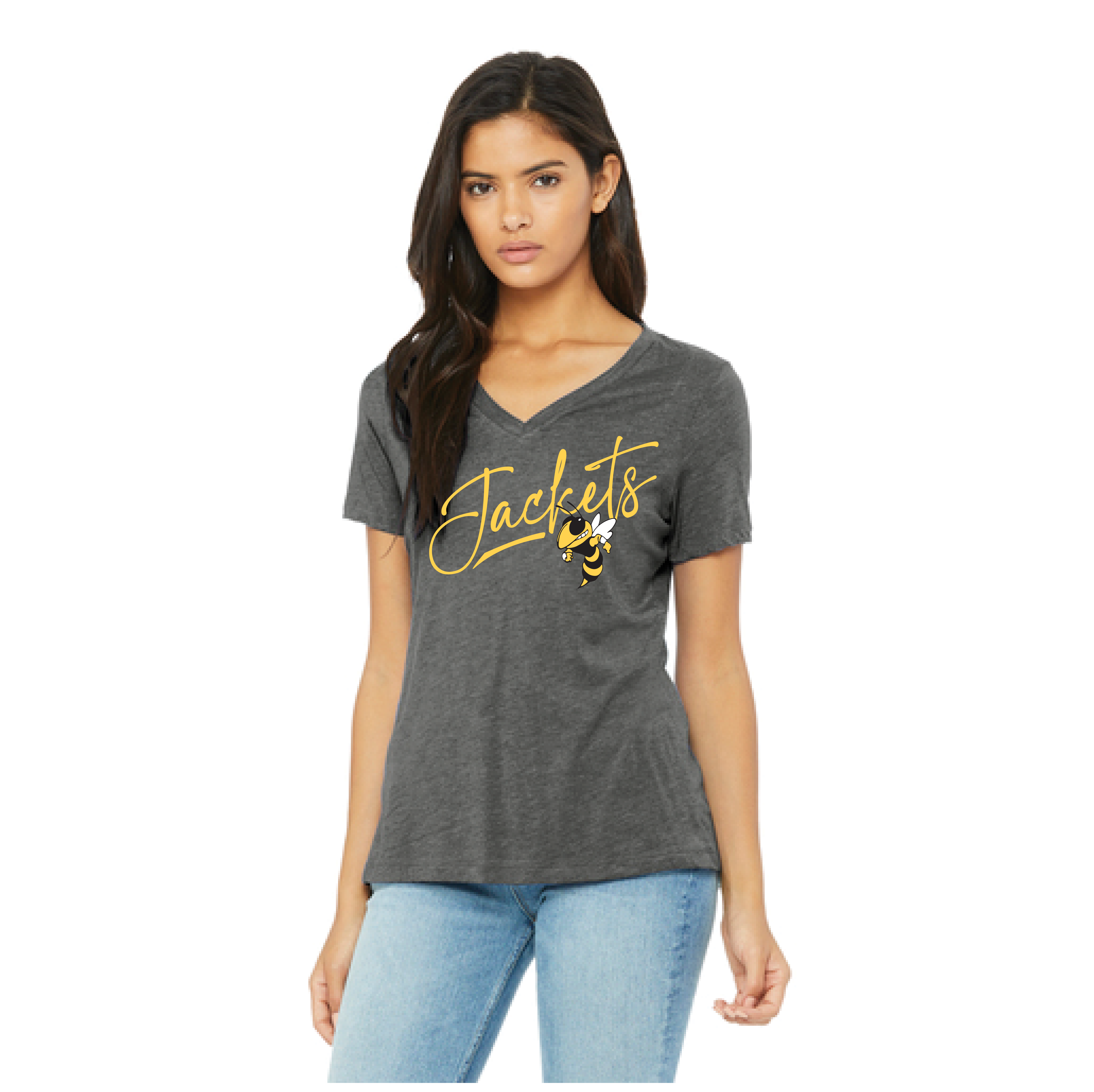BELLA+CANVAS® Women’s Relaxed Triblend V-Neck Tee