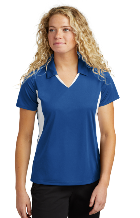 Ladies Sport-Tek® Side Blocked Polo - Embroidered with Cabana Logo