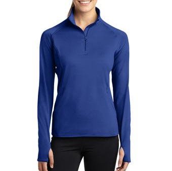 Sport-Tek Ladies Sport-Wick Stretch 1/2-Zip Pullover - TPMECH