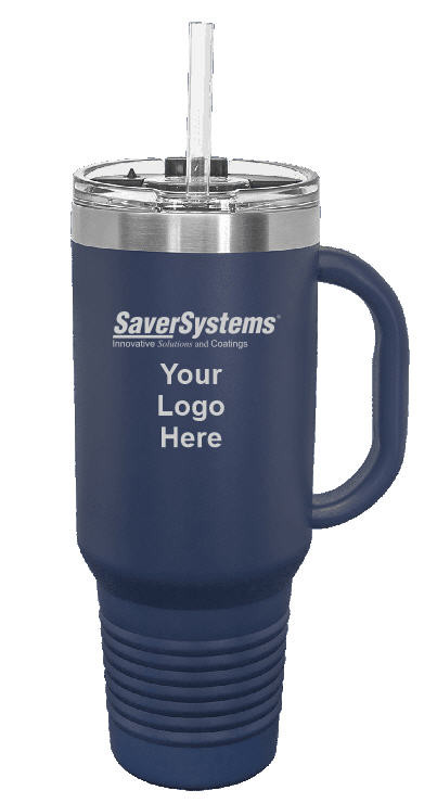 LTM7406 Polar Camel 40 oz. Navy Blue Travel Mug - SaverSystems