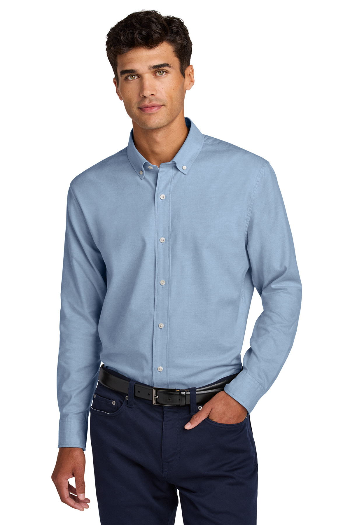 MM2002 Mercer+Mettle® Long Sleeve Modern Oxford Shirt - FNB