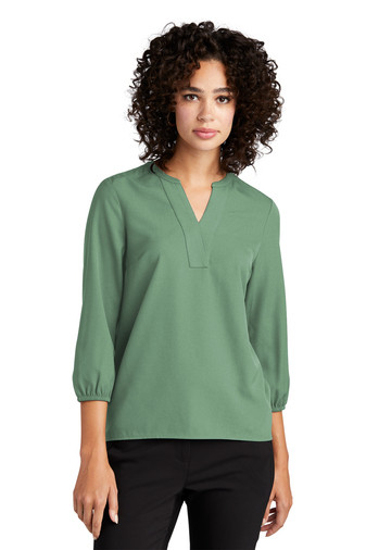 MM2011 Mercer+Mettle™ Women's Stretch Crepe 3/4-Sleeve Blouse - TPMECH