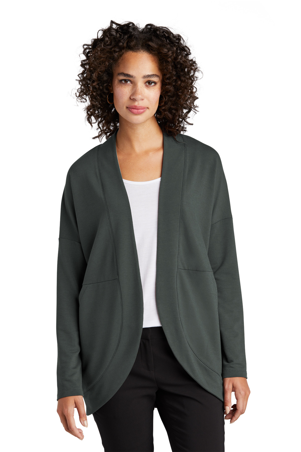 MM3015 Mercer+Mettle® Women’s Stretch Open-Front Cardigan - FNB