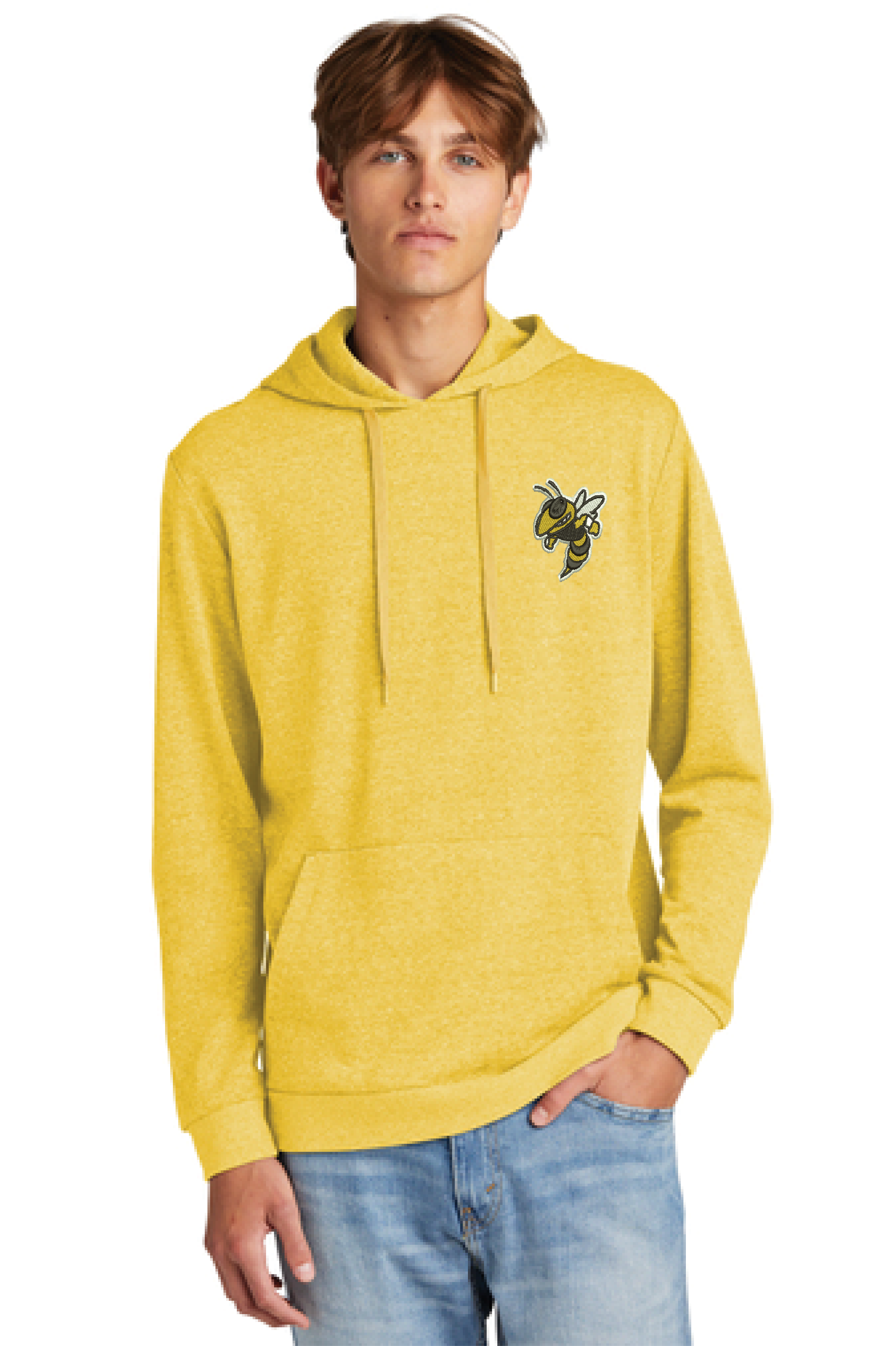 District® Perfect Tri® Fleece Pullover Hoodie with Embroidered Mascot