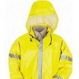 Hi-Visibility Flame Resistant Rain Jacket