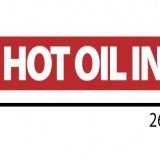 Hot Oil In Reflective Sticker - Red