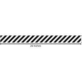 Stripes Reflective Sticker - Black