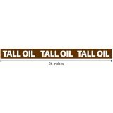 Tall Oil Reflective Sticker - Brown