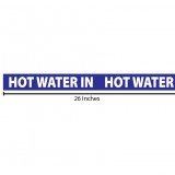 Hot Water In Reflective Sticker - Dark Blue
