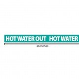 Hot Water Out Reflective Sticker - Teal