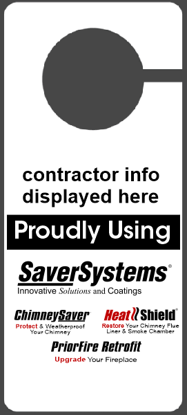 SBL530  3 1/2" x 8" Sublimatable 2 Sided Door Hanger - SaverSystems
