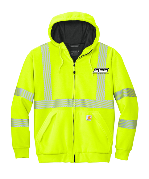 Carhartt® ANSI 107 Class 3 Lined Full-Zip Sweatshirt
