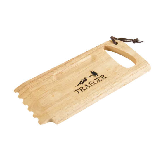 TRAEGER WOODEN GRILL GRATE SCRAPE