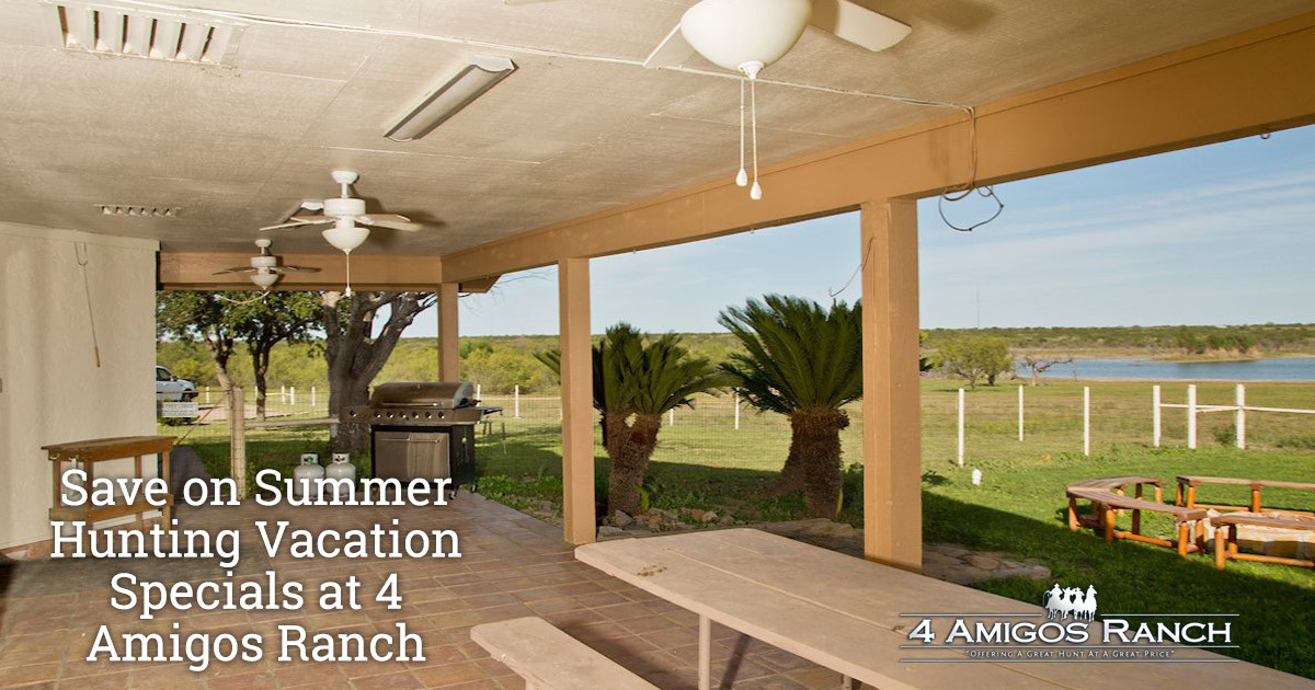 Save on Summer Hunting Vacation Specials at 4 Amigos Ranch