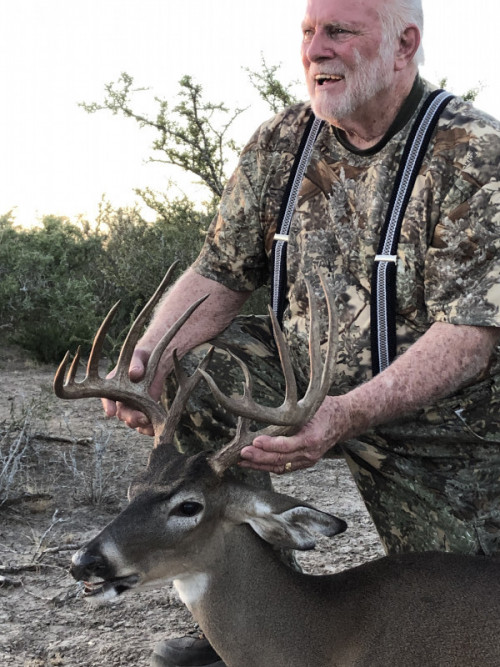 hunter with whitetail trophy