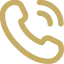 Yellow telephone receiver icon with two square shapes, resembling a phone call symbol.