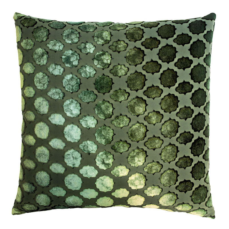 Mod Fretwork Velvet Throw Pillow By Kevin O'Brien Studio