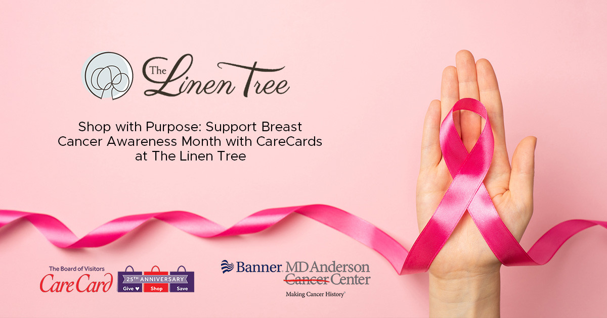 Shop with Purpose: Support Breast Cancer Awareness Month with CareCards at The Linen Tree