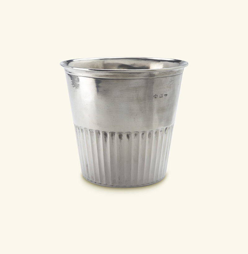 Impero Waste Basket by Match 1995 Pewter