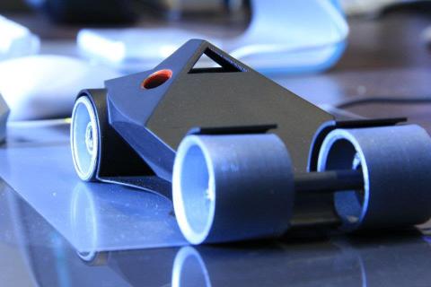 3D printed car model front view