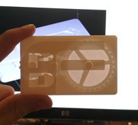 3d printing business card concept