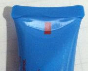 Custom blue tube sample sealed